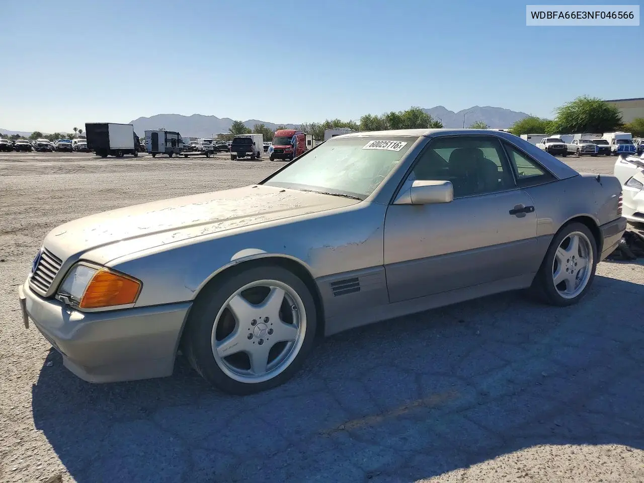 1992 Mercedes-Benz 500 Sl VIN: WDBFA66E3NF046566 Lot: 60025116