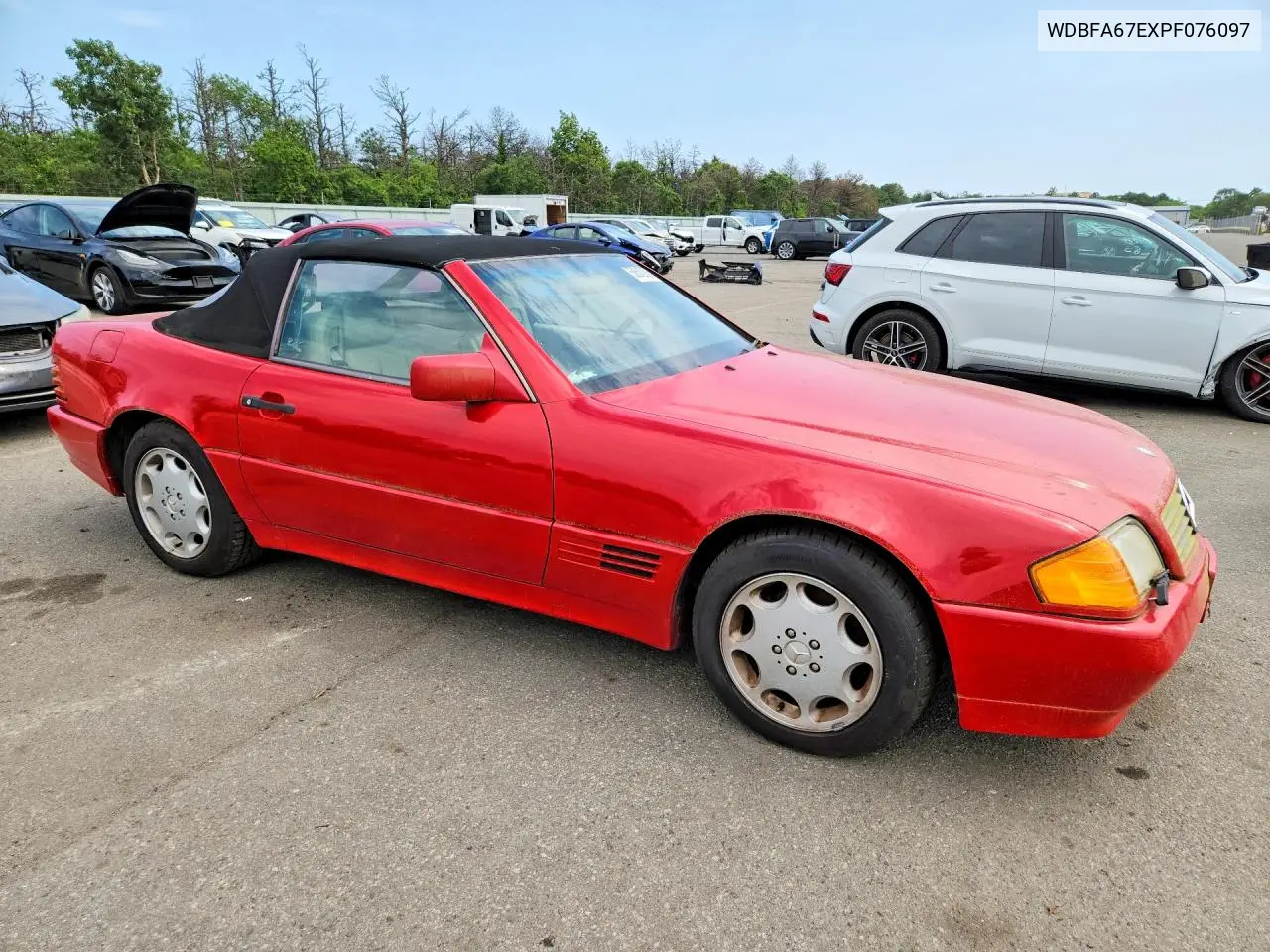 1993 Mercedes-Benz 500 Sl VIN: WDBFA67EXPF076097 Lot: 58612386