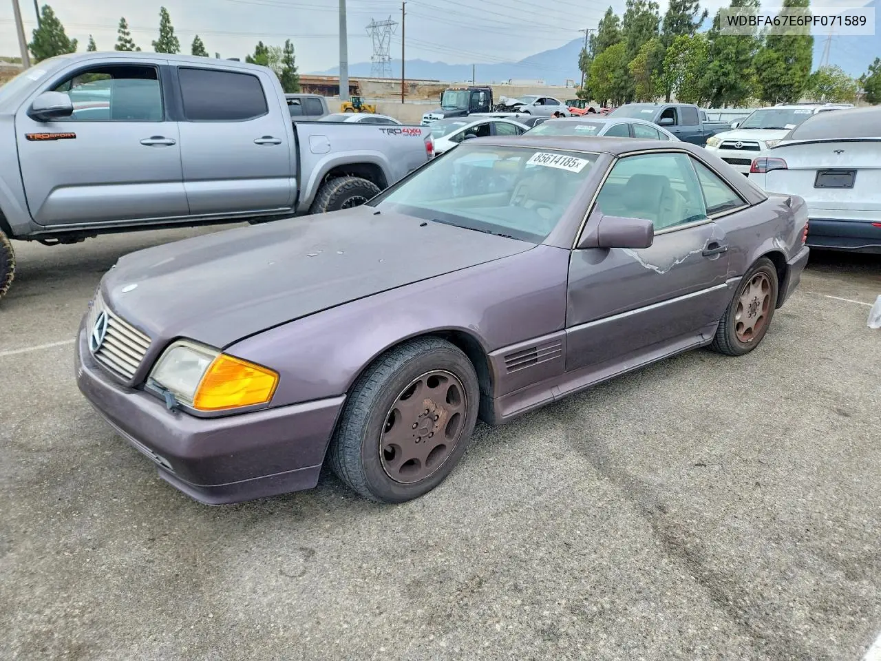 1993 Mercedes-Benz 500 Sl VIN: WDBFA67E6PF071589 Lot: 85614185
