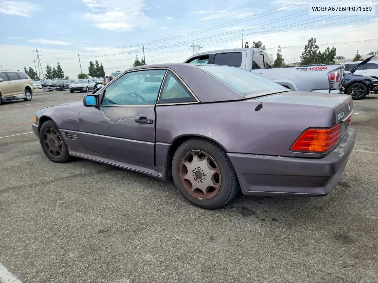 1993 Mercedes-Benz 500 Sl VIN: WDBFA67E6PF071589 Lot: 85614185