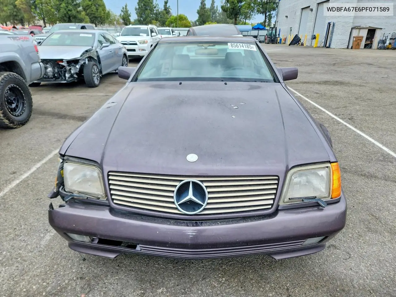 1993 Mercedes-Benz 500 Sl VIN: WDBFA67E6PF071589 Lot: 85614185