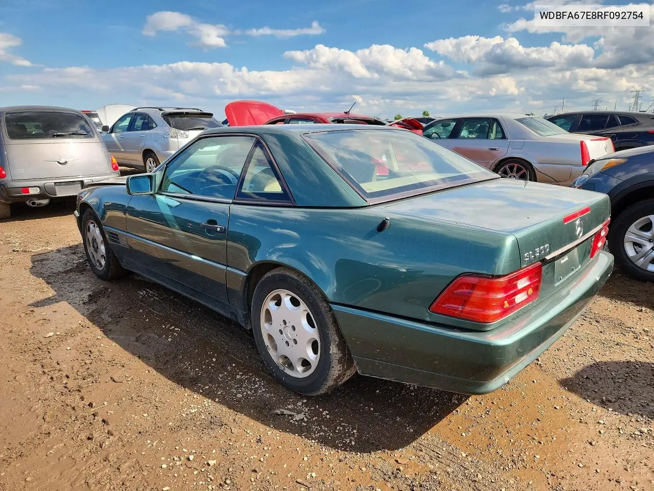 1994 Mercedes-Benz Sl 500 VIN: WDBFA67E8RF092754 Lot: 58357146
