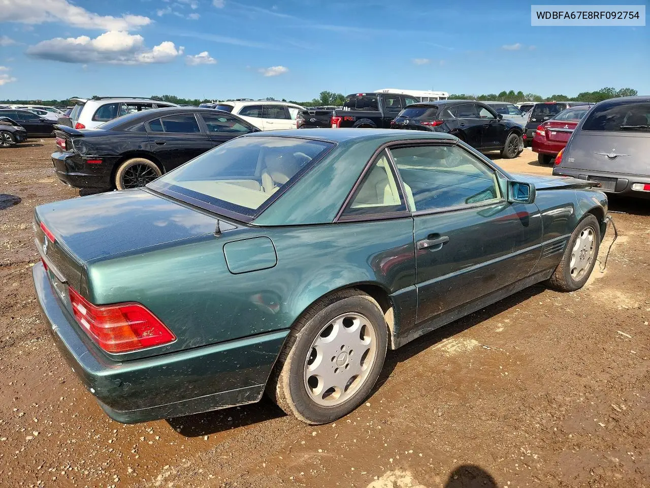 1994 Mercedes-Benz Sl 500 VIN: WDBFA67E8RF092754 Lot: 58357146