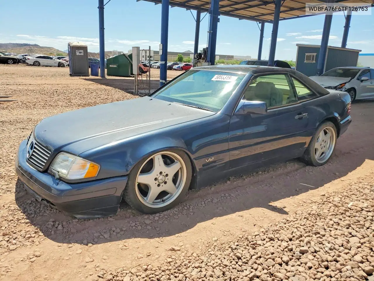 1996 Mercedes-Benz Sl 600 VIN: WDBFA76F6TF126763 Lot: 58553196