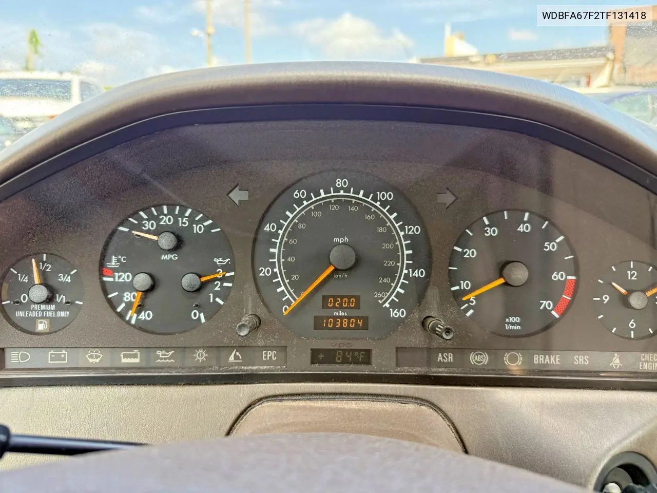 1996 Mercedes-Benz Sl 500 VIN: WDBFA67F2TF131418 Lot: 61315696