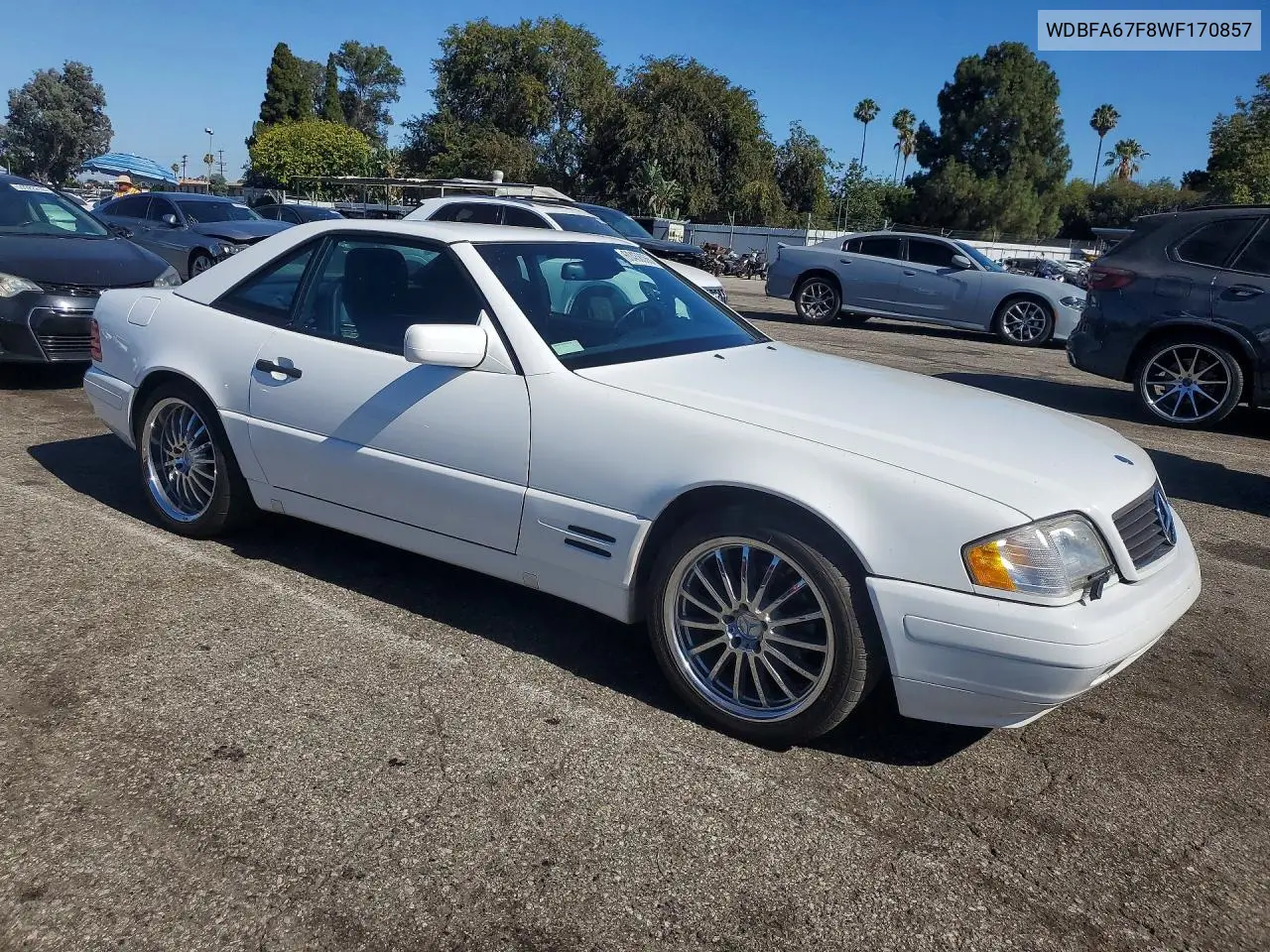 1998 Mercedes-Benz Sl 500 VIN: WDBFA67F8WF170857 Lot: 60458066