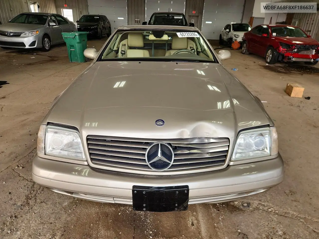 1999 Mercedes-Benz Sl 500 VIN: WDBFA68F8XF186637 Lot: 60720286