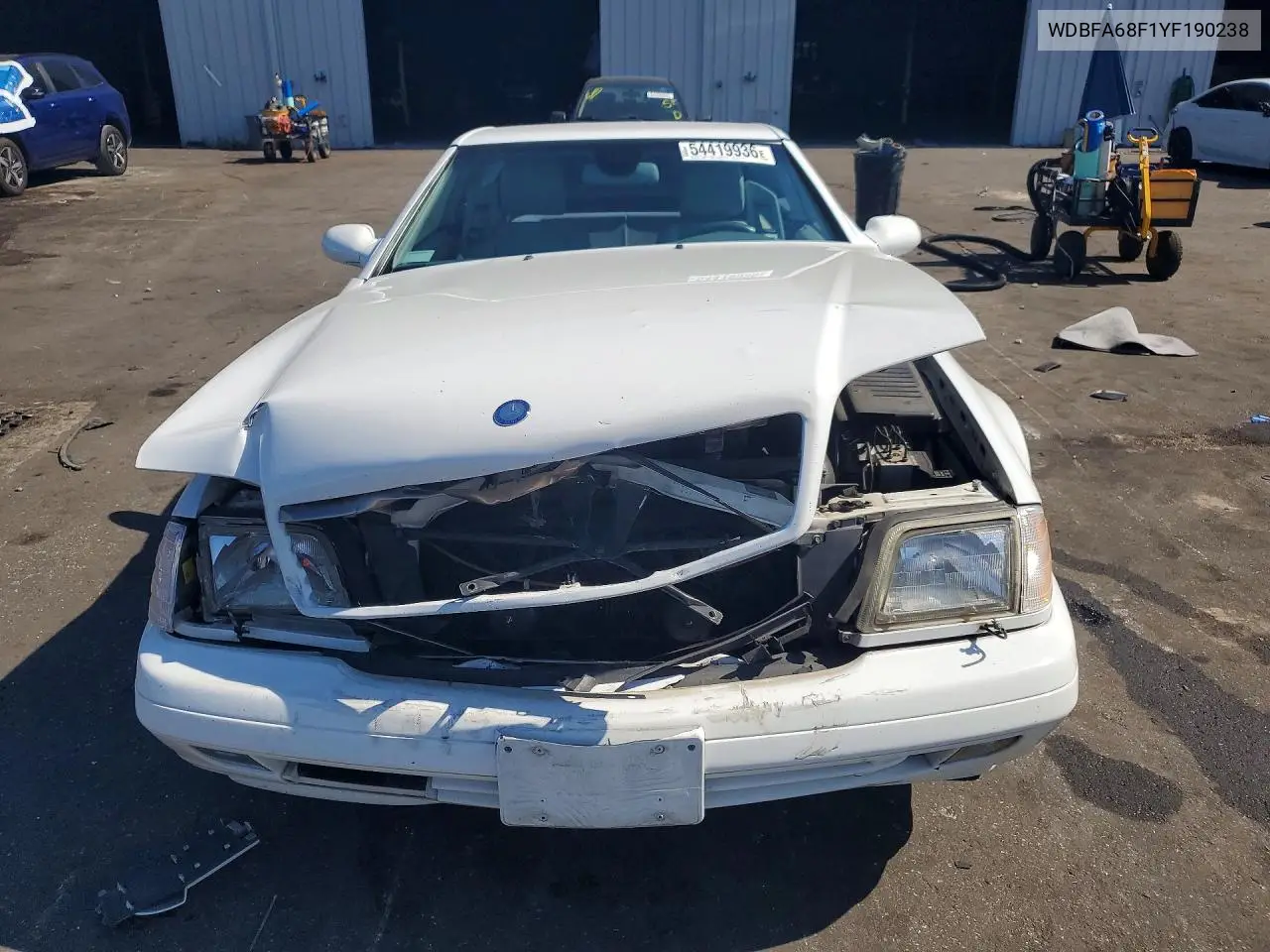 2000 Mercedes-Benz Sl 500 VIN: WDBFA68F1YF190238 Lot: 54419936