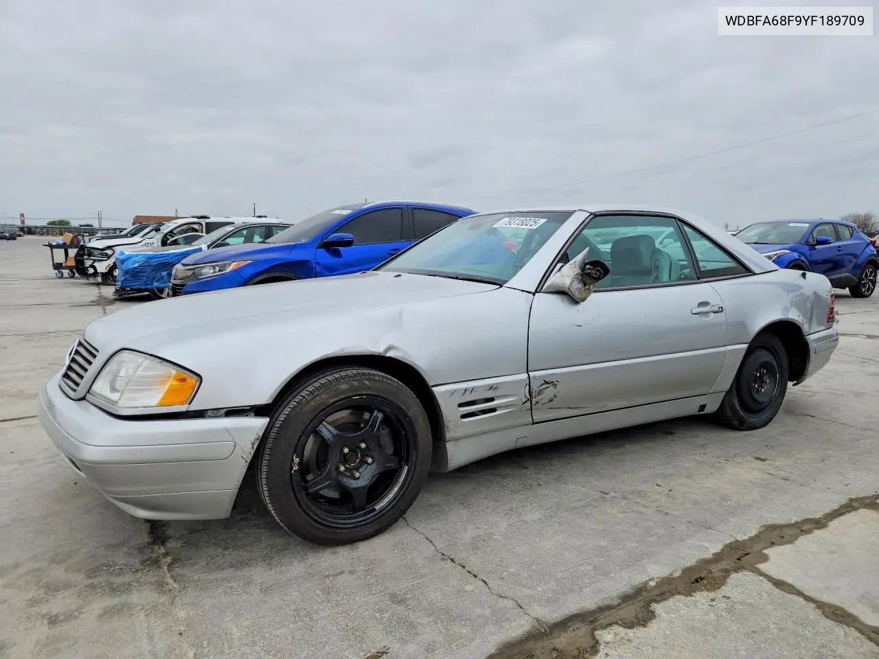 2000 Mercedes-Benz Sl 500 VIN: WDBFA68F9YF189709 Lot: 79318025
