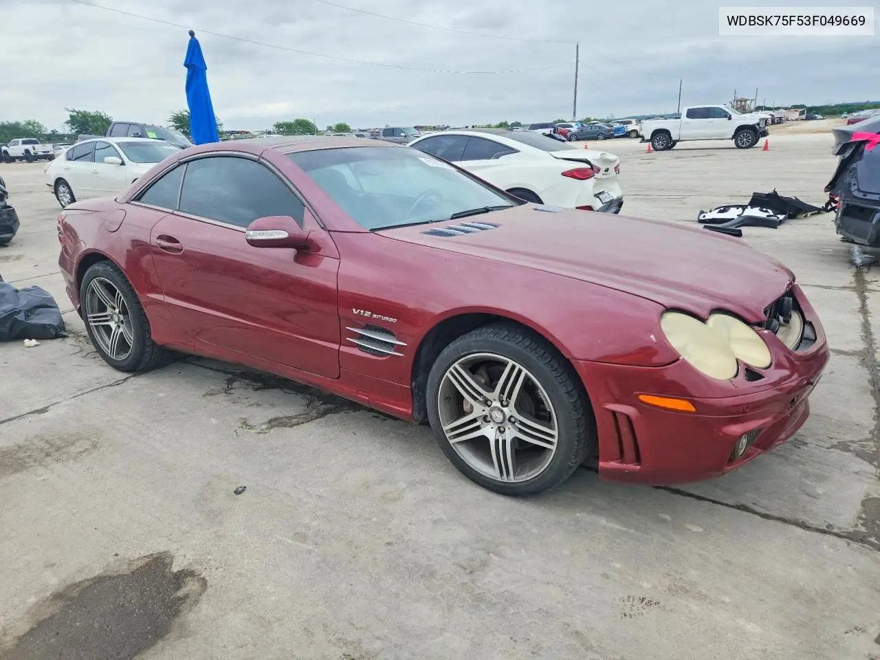 2003 Mercedes-Benz Sl 500R VIN: WDBSK75F53F049669 Lot: 51025706