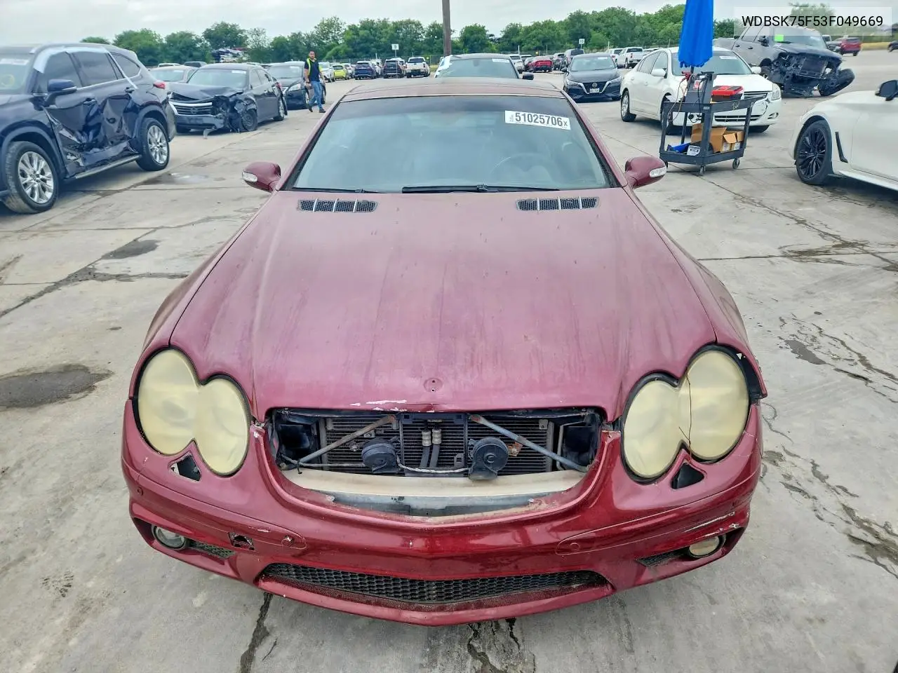 2003 Mercedes-Benz Sl 500R VIN: WDBSK75F53F049669 Lot: 51025706