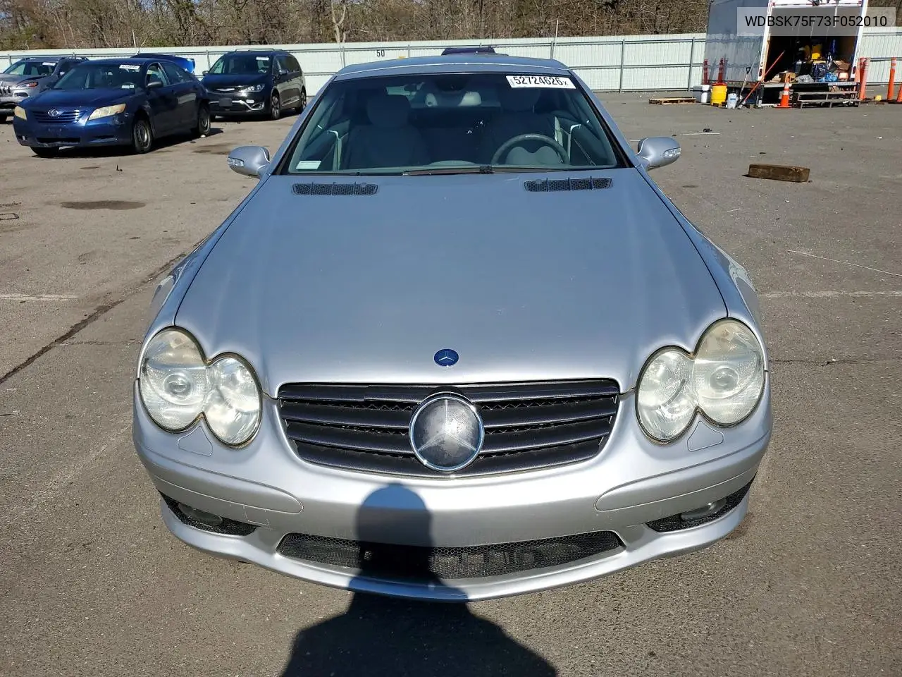 2003 Mercedes-Benz Sl 500R VIN: WDBSK75F73F052010 Lot: 52724626
