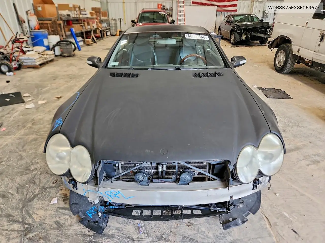 2003 Mercedes-Benz Sl 500R VIN: WDBSK75FX3F059677 Lot: 55712346