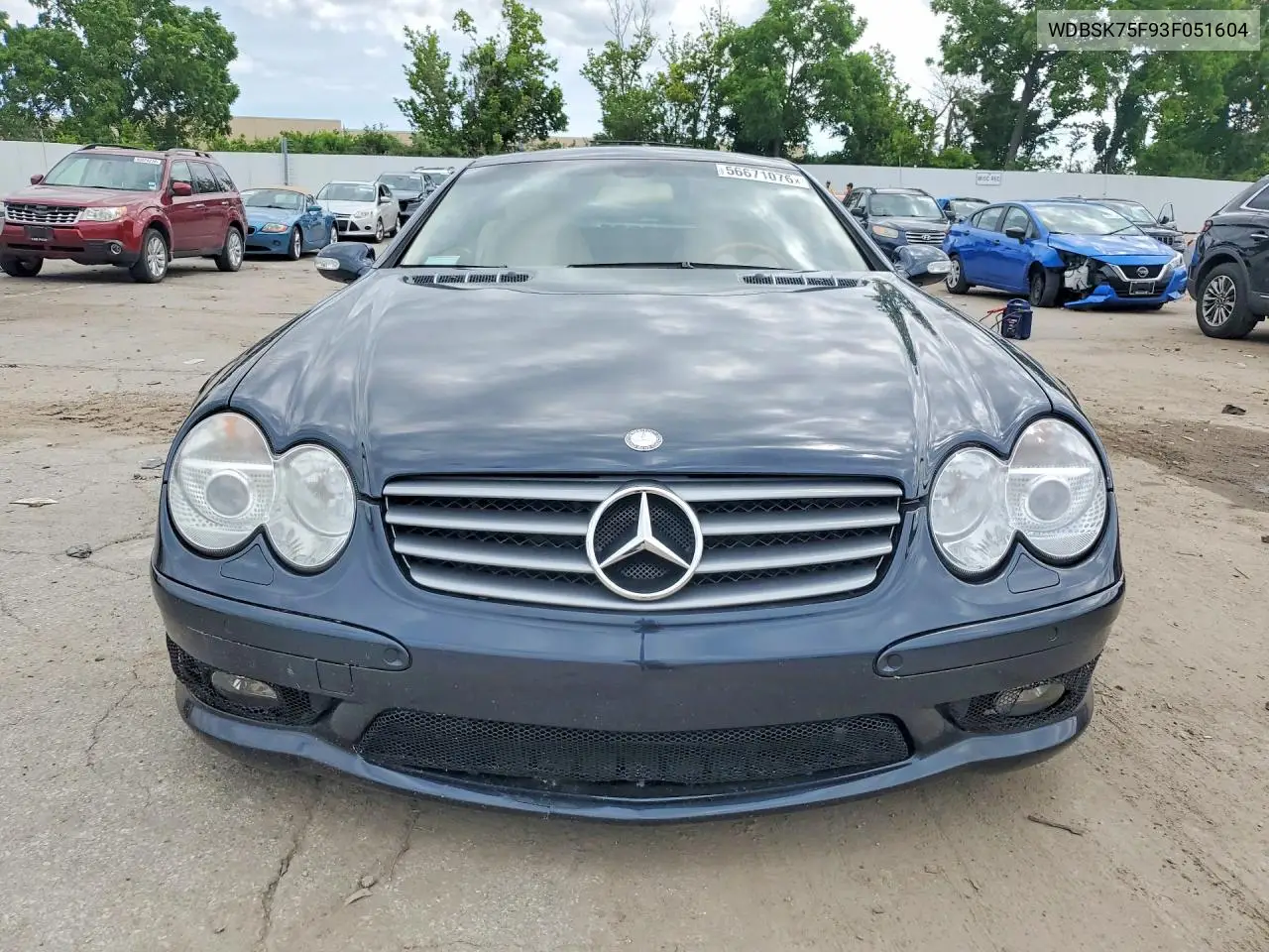 2003 Mercedes-Benz Sl 500R VIN: WDBSK75F93F051604 Lot: 56671076