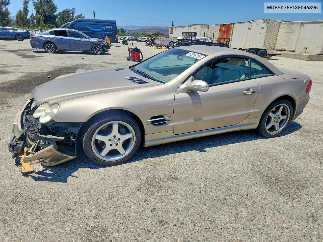 2003 Mercedes-Benz Sl 500R VIN: WDBSK75F13F046896 Lot: 57918786