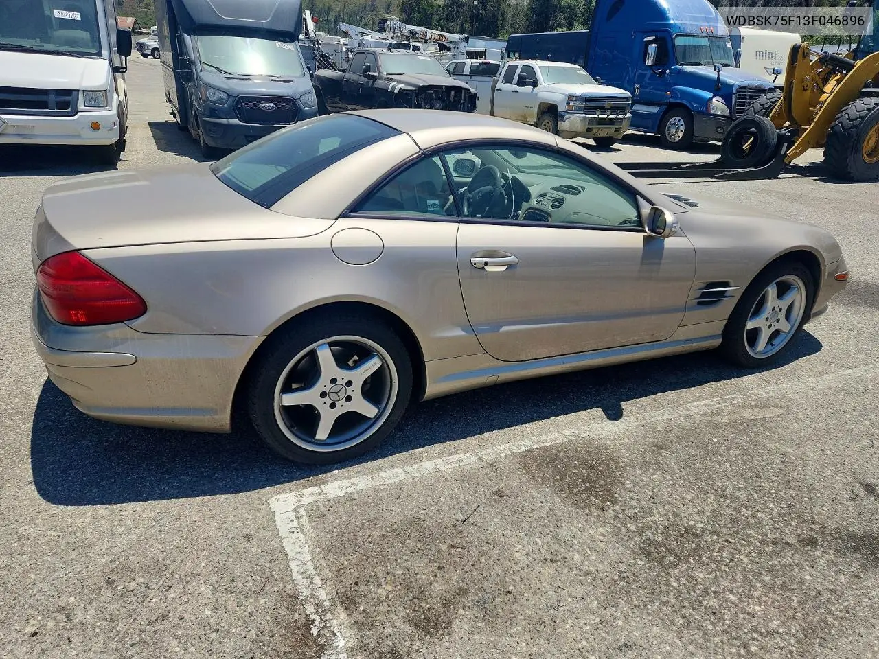 2003 Mercedes-Benz Sl 500R VIN: WDBSK75F13F046896 Lot: 57918786