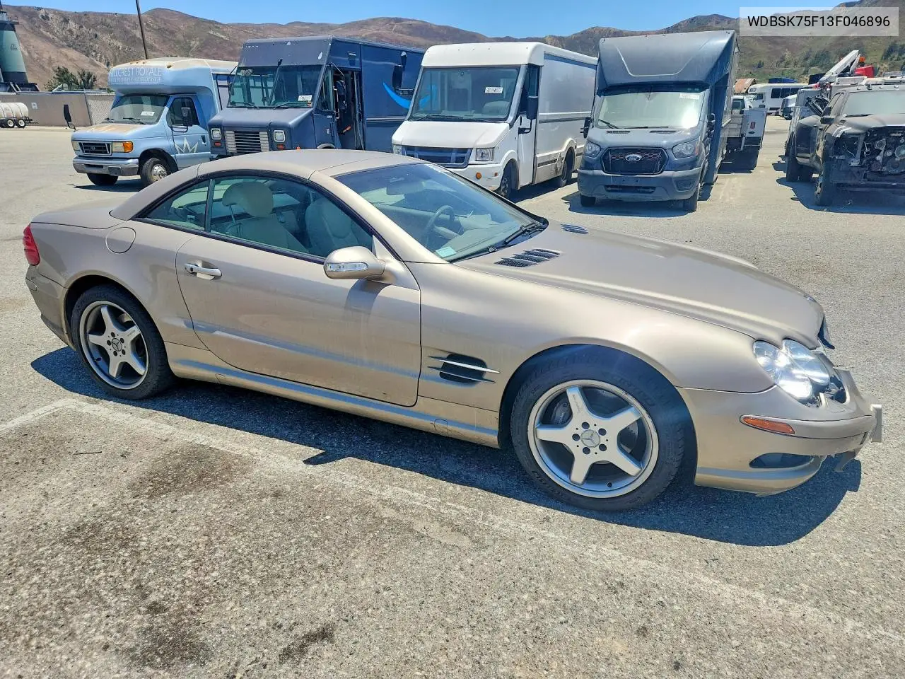 2003 Mercedes-Benz Sl 500R VIN: WDBSK75F13F046896 Lot: 57918786