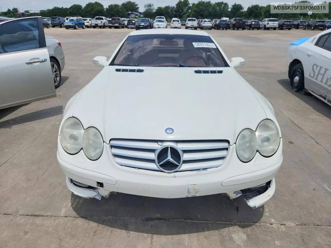 WDBSK75F33F060315 2003 Mercedes-Benz Sl 500