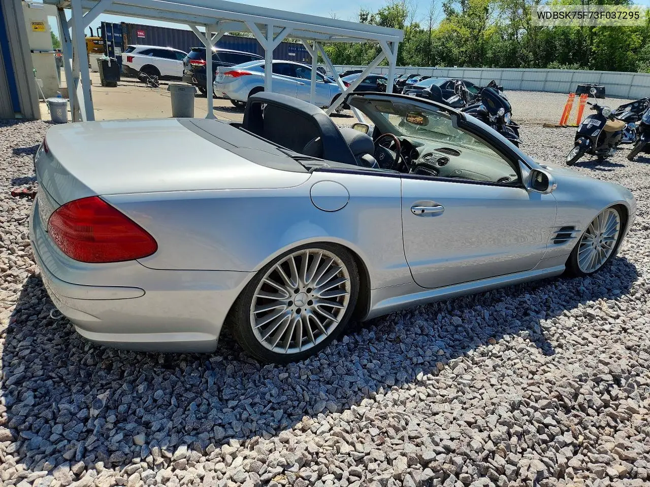 2003 Mercedes-Benz Sl 500R VIN: WDBSK75F73F037295 Lot: 59295446