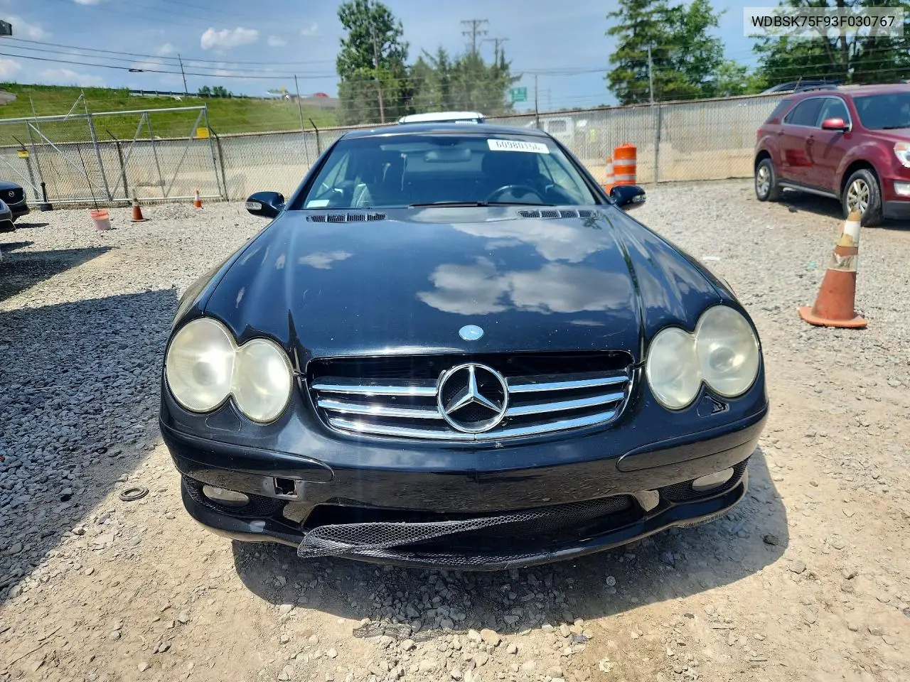 2003 Mercedes-Benz Sl 500R VIN: WDBSK75F93F030767 Lot: 60980156