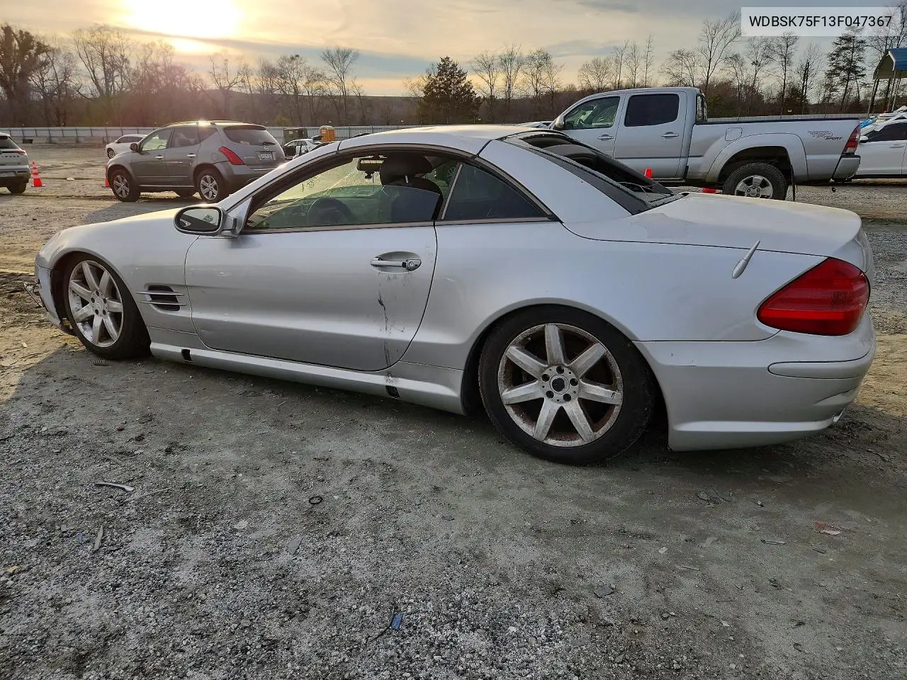 2003 Mercedes-Benz Sl 500R VIN: WDBSK75F13F047367 Lot: 77484695