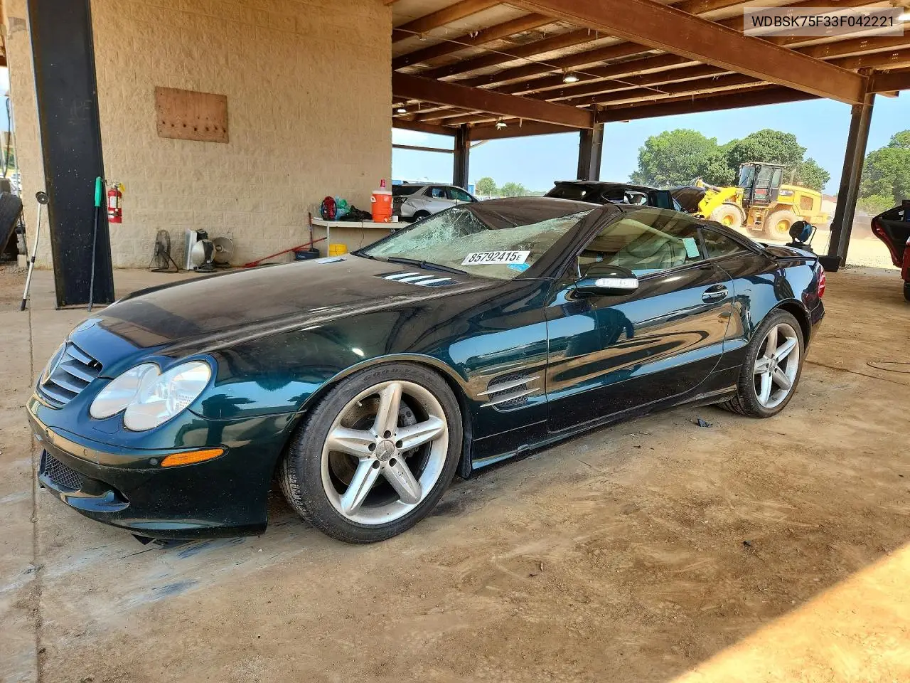 2003 Mercedes-Benz Sl 500R VIN: WDBSK75F33F042221 Lot: 85792415