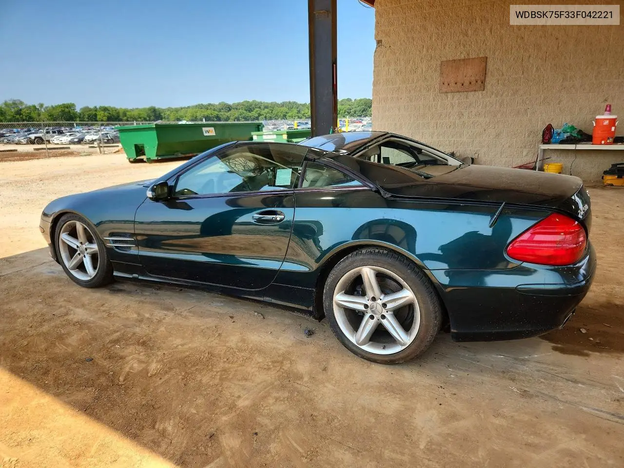 2003 Mercedes-Benz Sl 500R VIN: WDBSK75F33F042221 Lot: 85792415