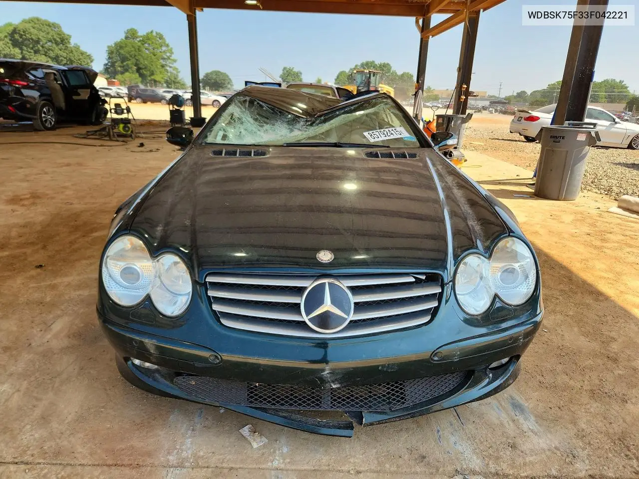 2003 Mercedes-Benz Sl 500R VIN: WDBSK75F33F042221 Lot: 85792415
