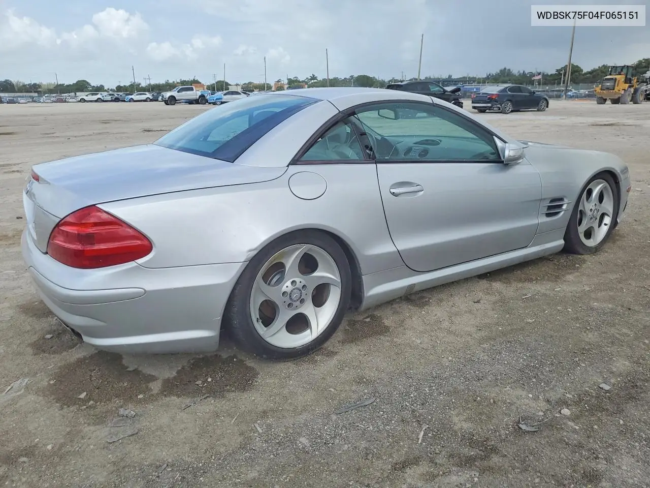 2004 Mercedes-Benz Sl 500 VIN: WDBSK75F04F065151 Lot: 55239336