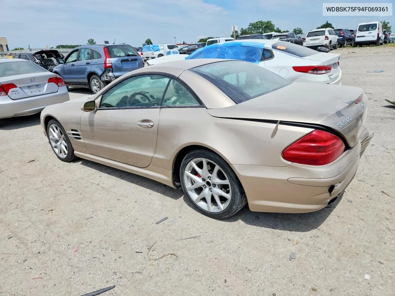 2004 Mercedes-Benz Sl 500 VIN: WDBSK75F94F069361 Lot: 59309896