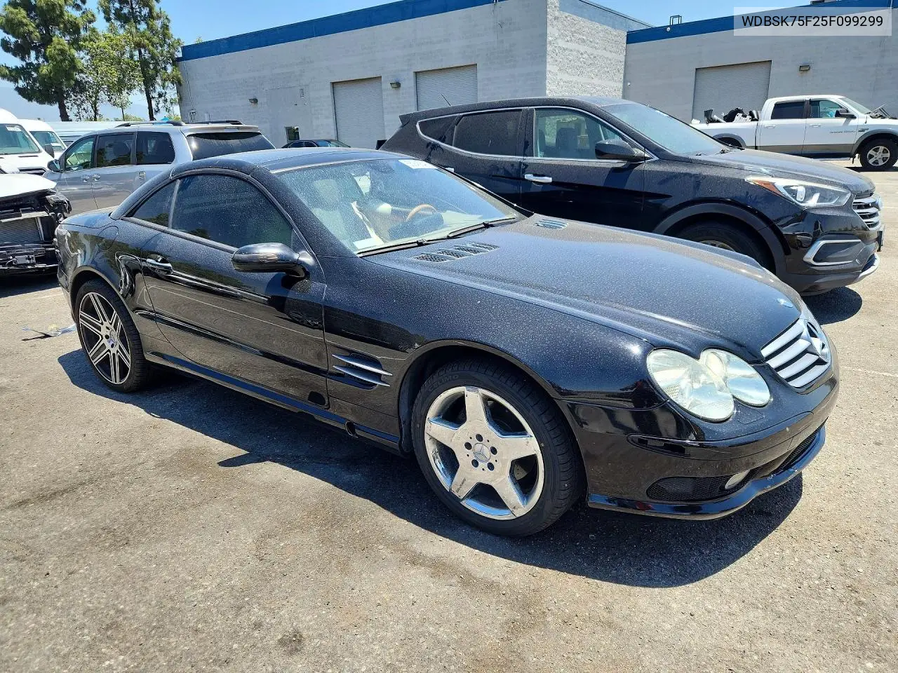 2005 Mercedes-Benz Sl 500 VIN: WDBSK75F25F099299 Lot: 55945646