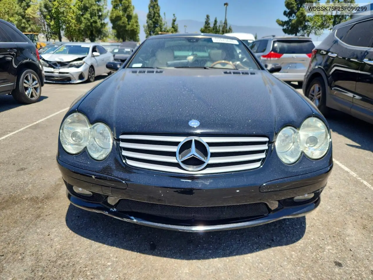 2005 Mercedes-Benz Sl 500 VIN: WDBSK75F25F099299 Lot: 55945646