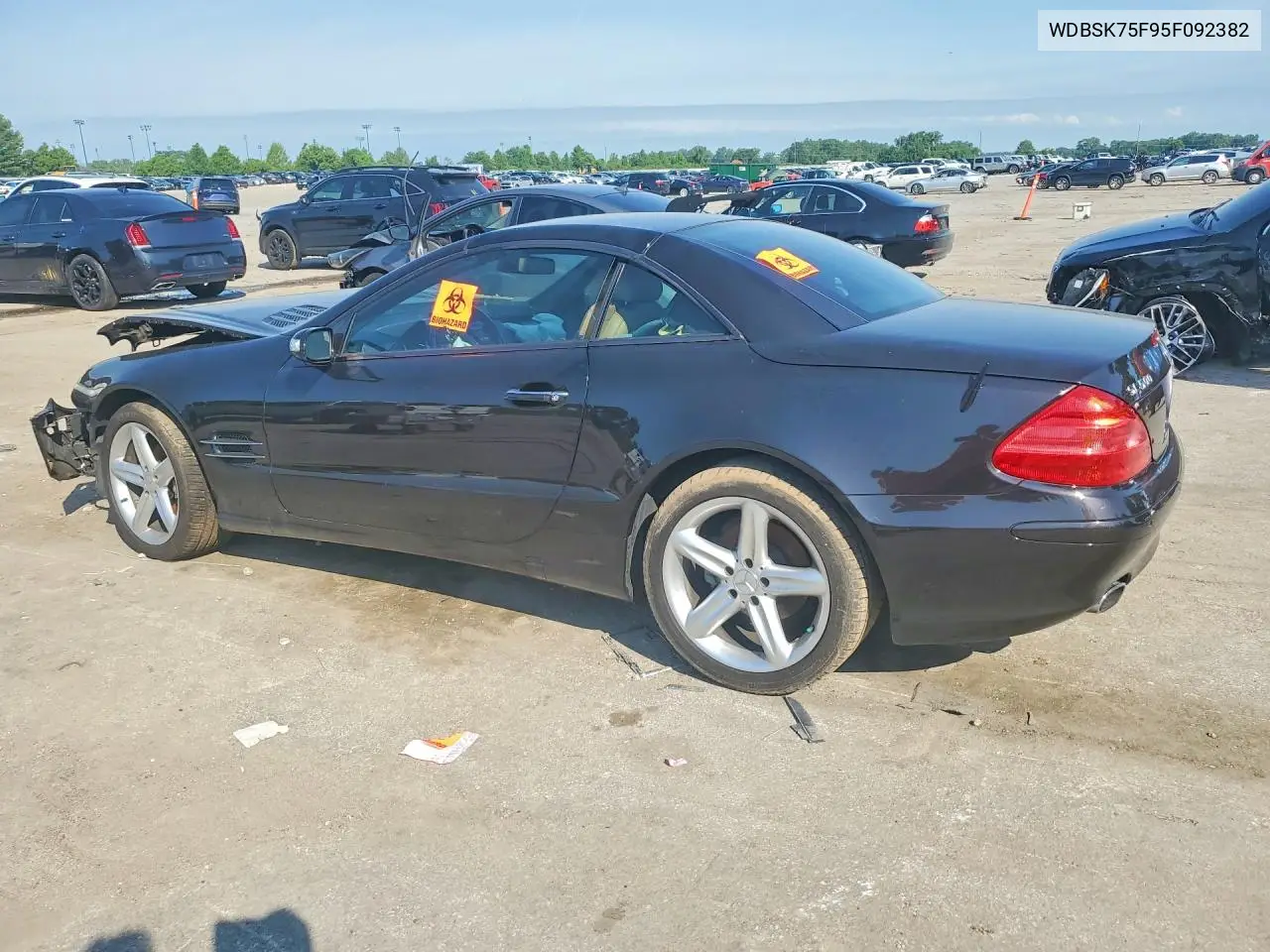 2005 Mercedes-Benz Sl 500 VIN: WDBSK75F95F092382 Lot: 57480906