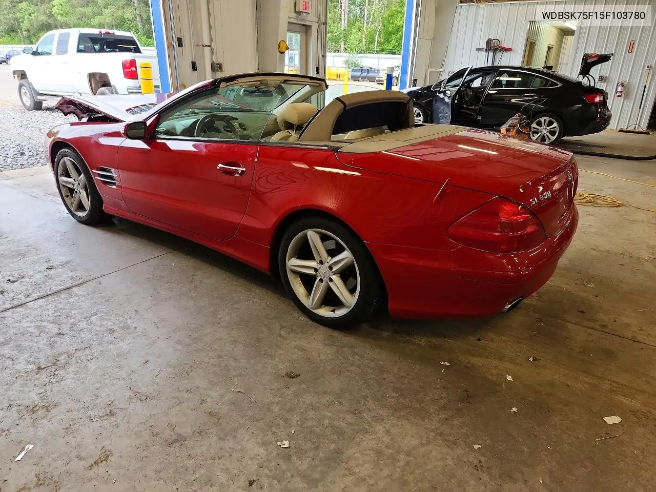 2005 Mercedes-Benz Sl 500 VIN: WDBSK75F15F103780 Lot: 59280306