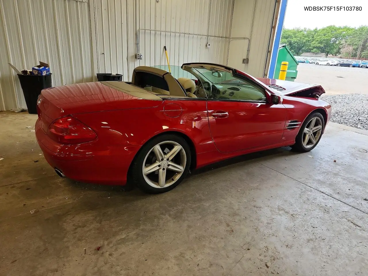 2005 Mercedes-Benz Sl 500 VIN: WDBSK75F15F103780 Lot: 59280306