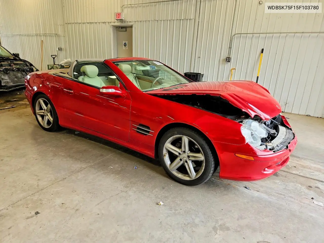 2005 Mercedes-Benz Sl 500 VIN: WDBSK75F15F103780 Lot: 59280306