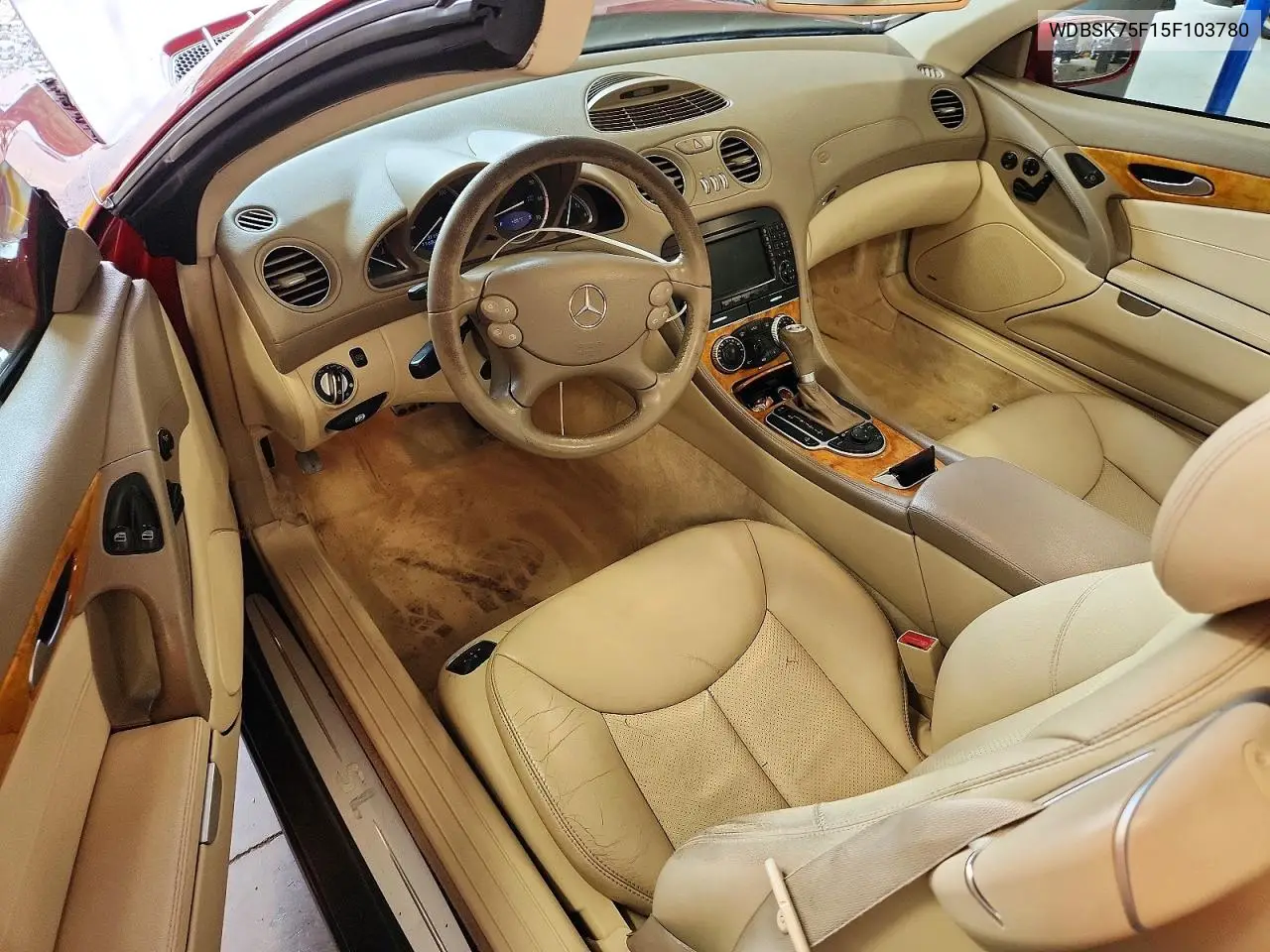 2005 Mercedes-Benz Sl 500 VIN: WDBSK75F15F103780 Lot: 59280306
