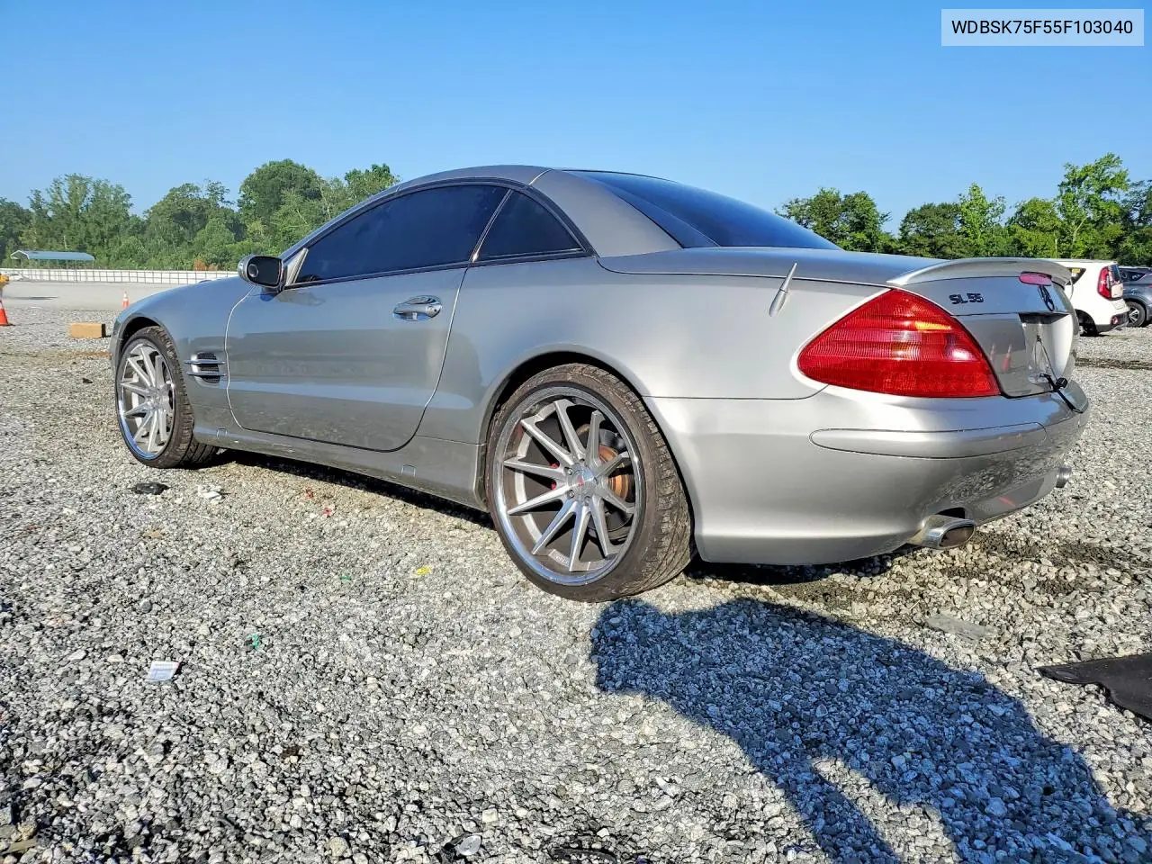 2005 Mercedes-Benz Sl 500 VIN: WDBSK75F55F103040 Lot: 60478326