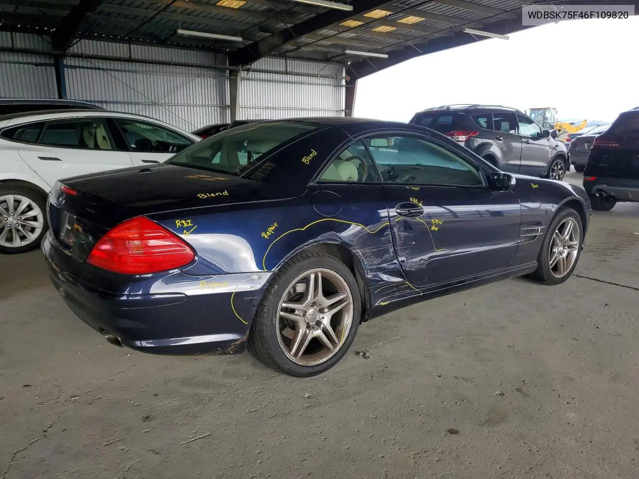 2006 Mercedes-Benz Sl 500 VIN: WDBSK75F46F109820 Lot: 56176476