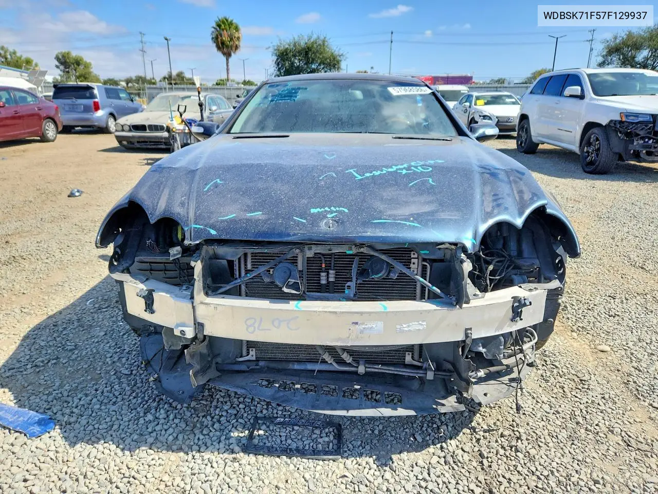 2007 Mercedes-Benz Sl 550 VIN: WDBSK71F57F129937 Lot: 57968586