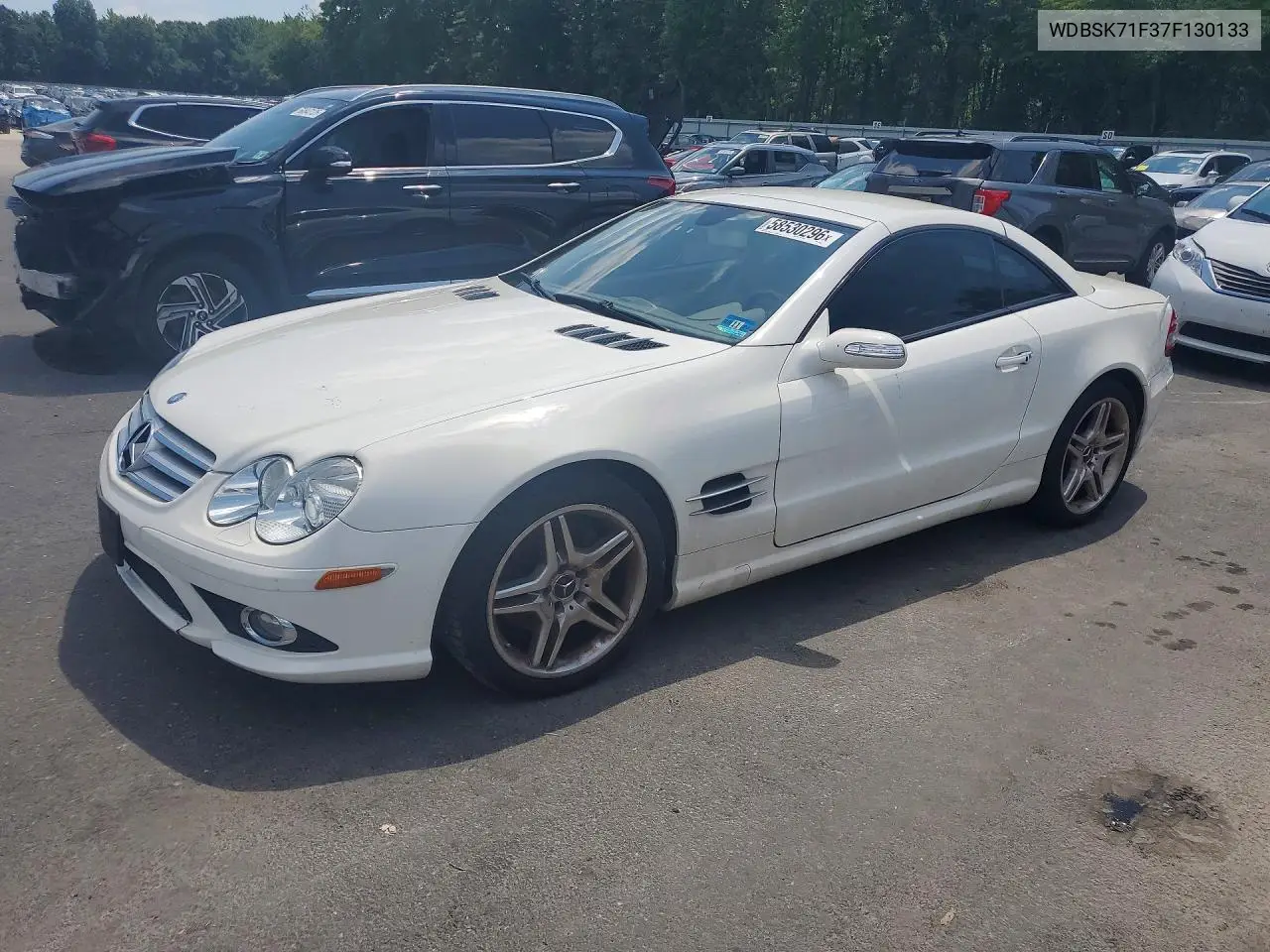 2007 Mercedes-Benz Sl 550 VIN: WDBSK71F37F130133 Lot: 58530296