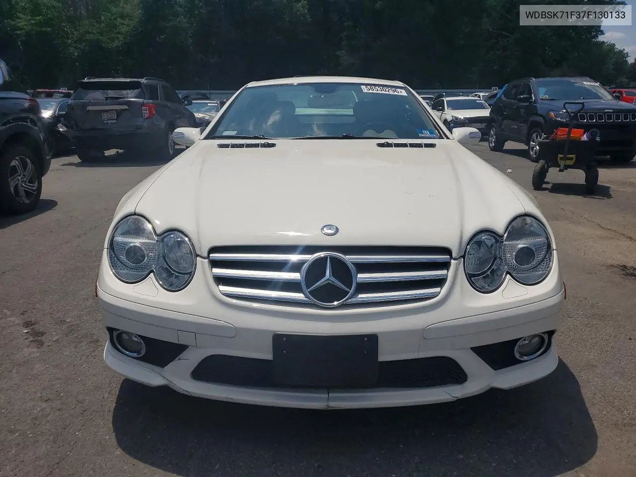 2007 Mercedes-Benz Sl 550 VIN: WDBSK71F37F130133 Lot: 58530296