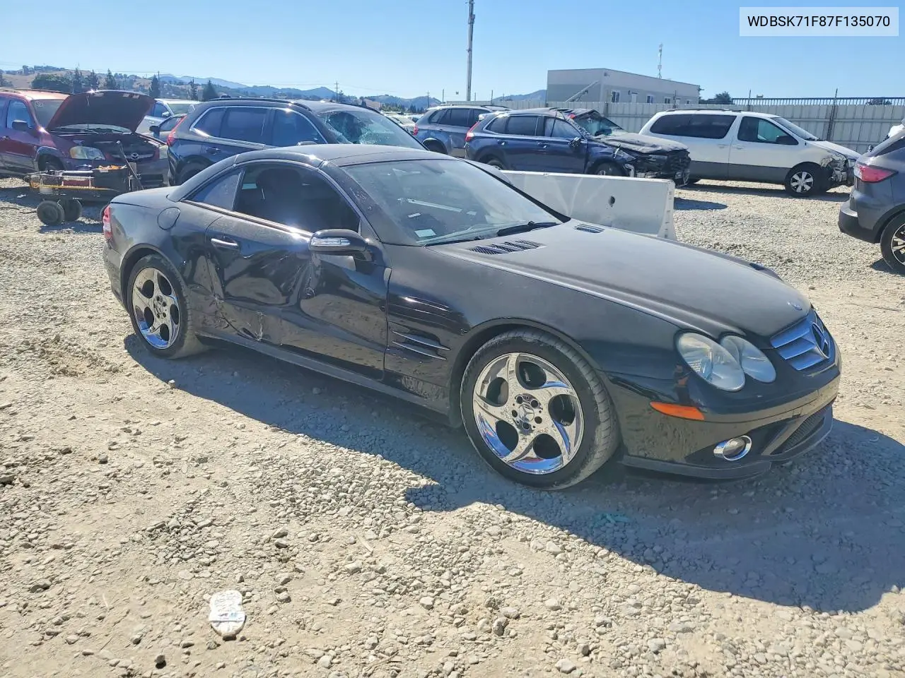 2007 Mercedes-Benz Sl 550 VIN: WDBSK71F87F135070 Lot: 60030536