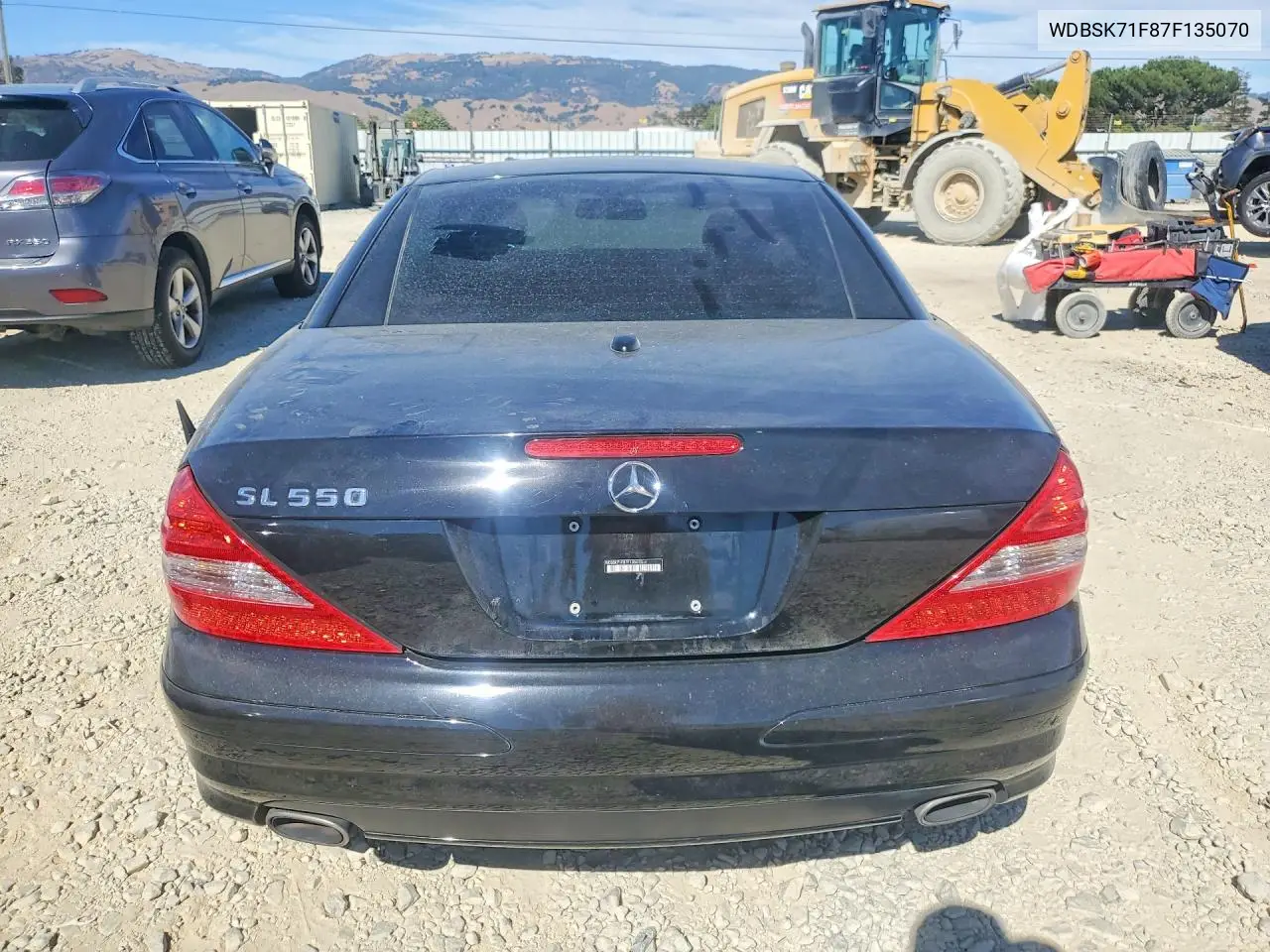 2007 Mercedes-Benz Sl 550 VIN: WDBSK71F87F135070 Lot: 60030536