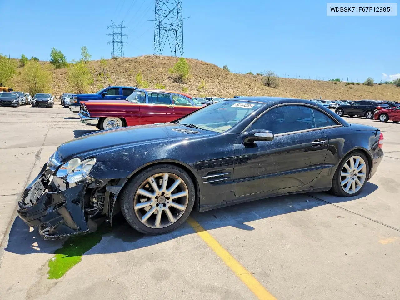 2007 Mercedes-Benz Sl 550 VIN: WDBSK71F67F129851 Lot: 60704536