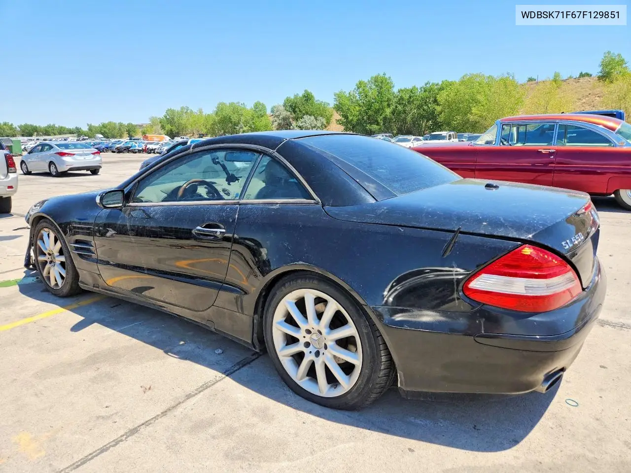 2007 Mercedes-Benz Sl 550 VIN: WDBSK71F67F129851 Lot: 60704536
