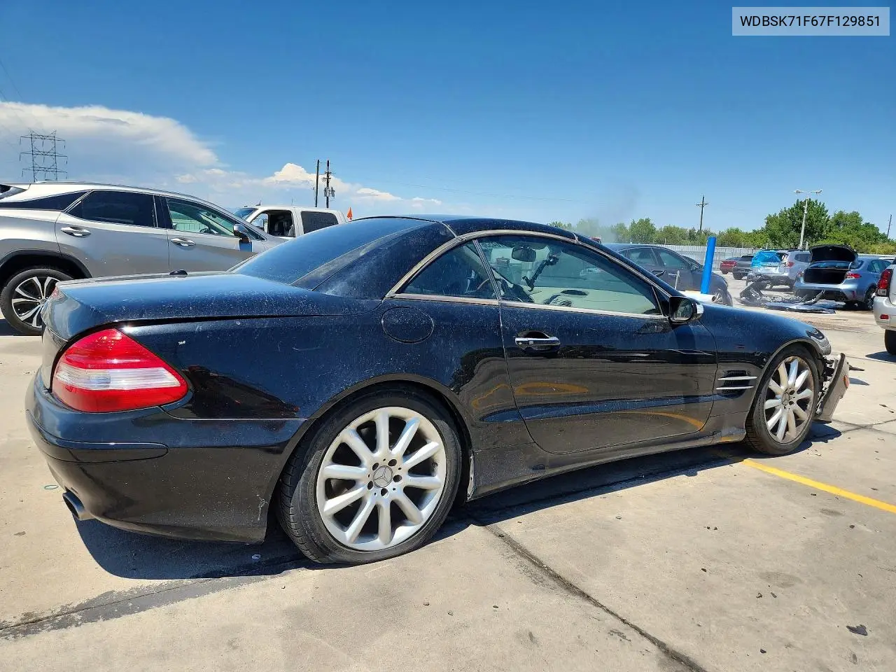 2007 Mercedes-Benz Sl 550 VIN: WDBSK71F67F129851 Lot: 60704536