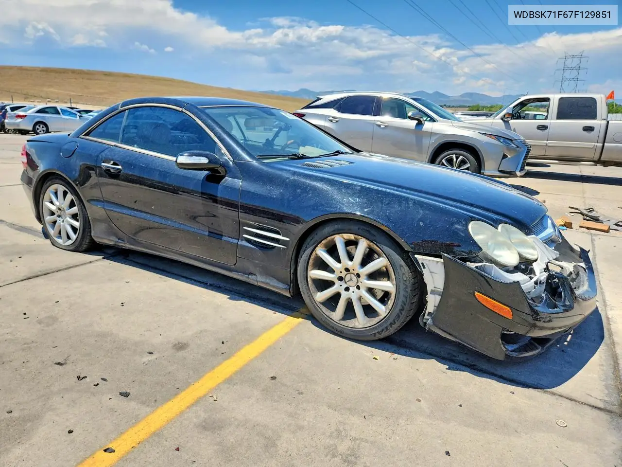 2007 Mercedes-Benz Sl 550 VIN: WDBSK71F67F129851 Lot: 60704536