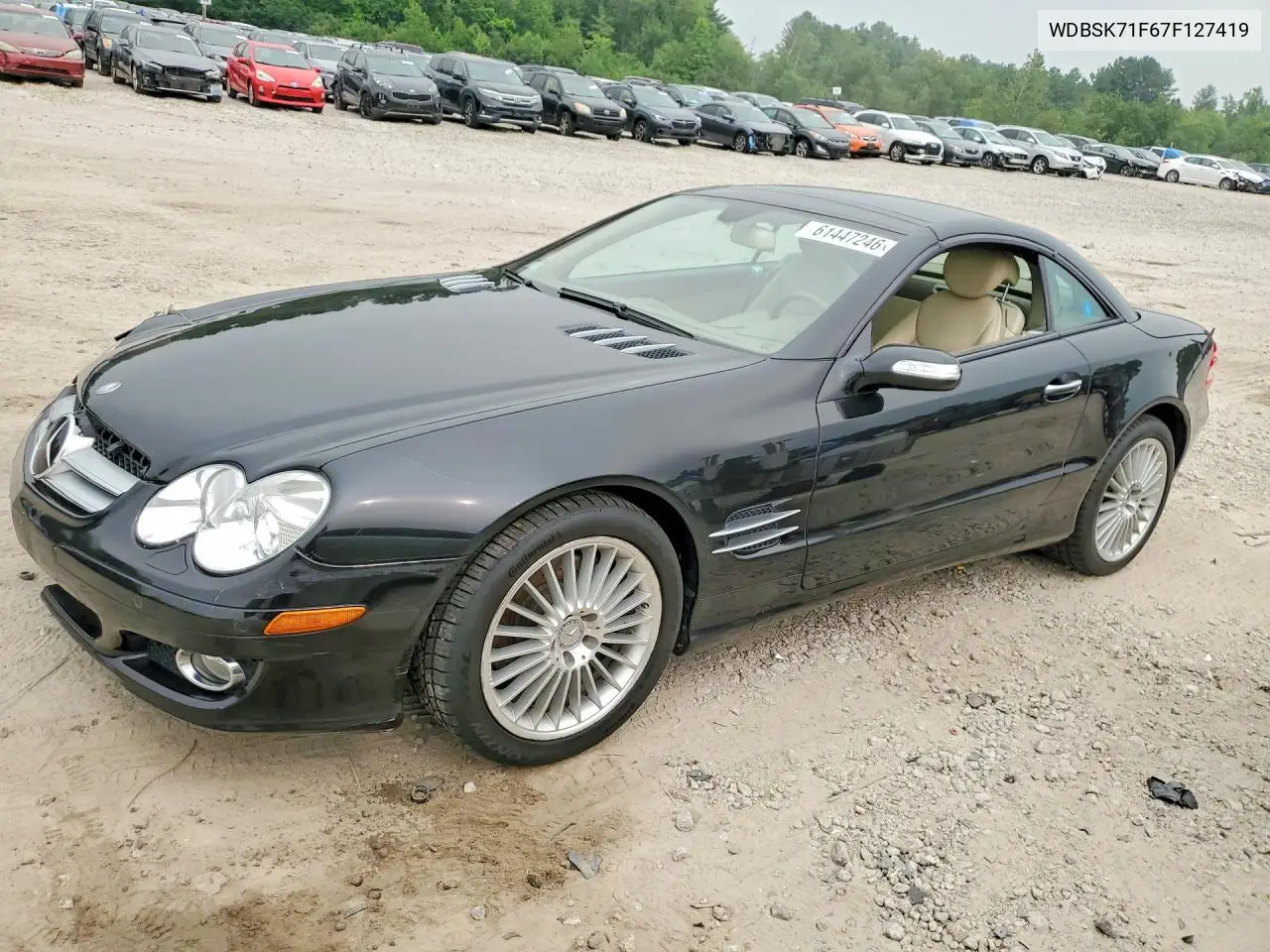 2007 Merz Sl 550 VIN: WDBSK71F67F127419 Lot: 61447246