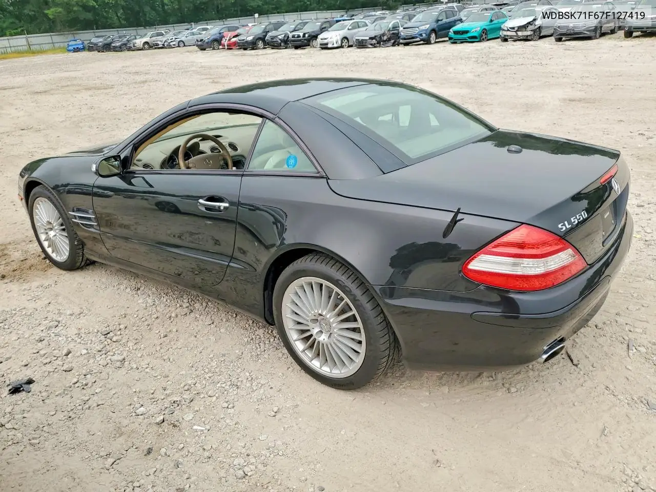 2007 Merz Sl 550 VIN: WDBSK71F67F127419 Lot: 61447246